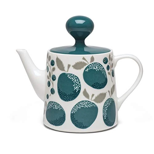 Porcelain Teapot (1,4 L) Plum - White/Blue