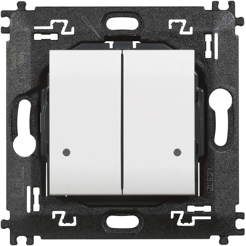 Bticino N4003DCW Livinglight Dual Control Wireless Lights, White