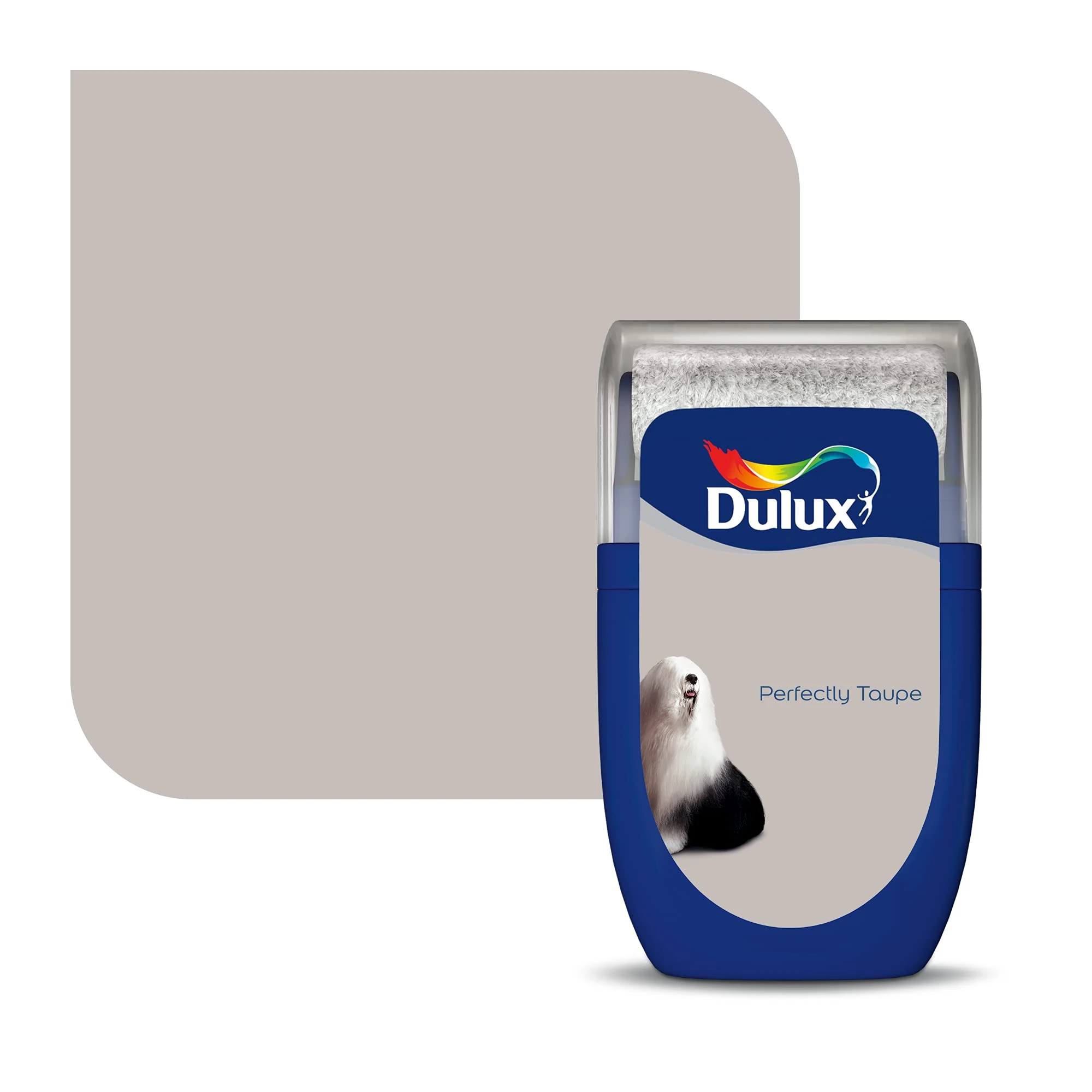 Dulux Walls & Ceilings Tester Paint, Perfectly Taupe, 30 ml