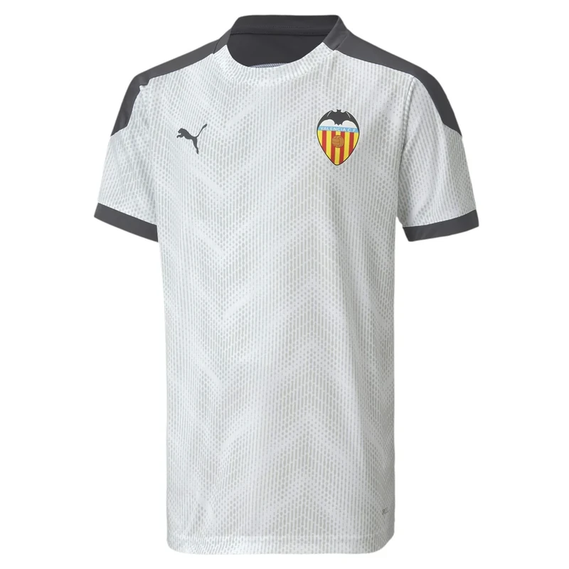 Puma Vcf Stadium Jersey Jr Performance Tee - White-Asphalt, 128