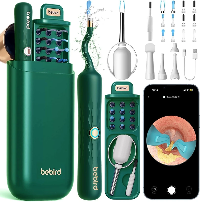 BEBIRD Ear Wax Camera Green