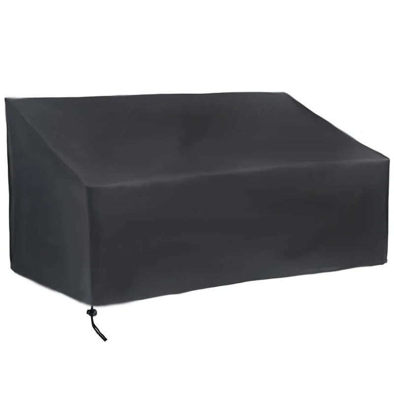 CHEYLIZI Bench Cover 4 Seater, Waterproof Tear Resistant 210D Oxford Garden Bench Cover Foldable with Ties - Image 1