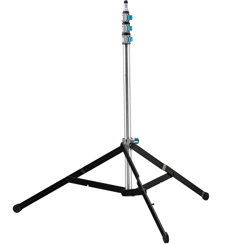 Bresser BR-LS310 PRO F004343 Robust and Sturdy Aluminium Lamp Tripod Height Adjustable from 98.5-310 cm with Air Suspension and Tenon Adaptor