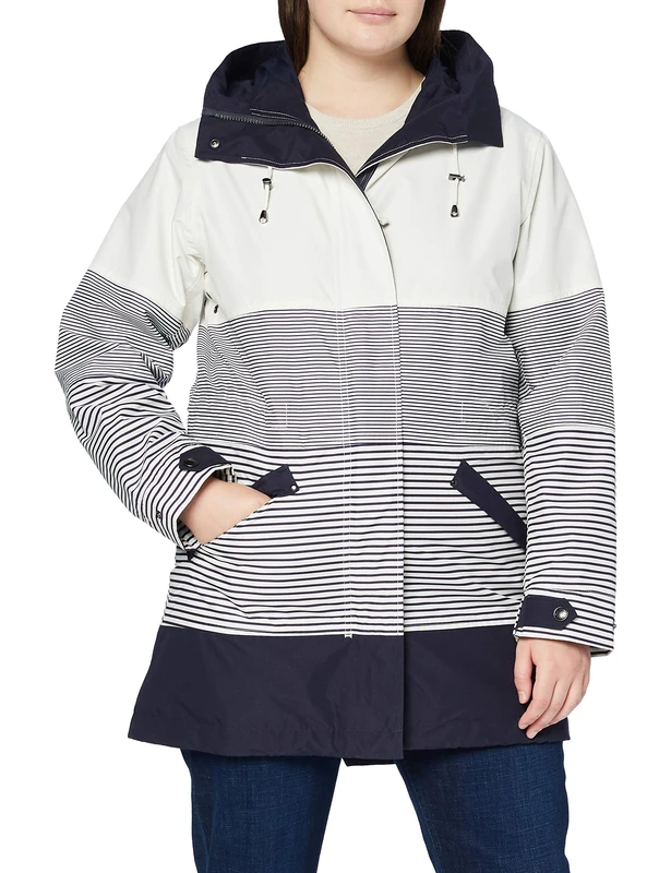 Windfield / Danwear Women's Rainwear Jacket, Blue (08 Navy Strib), 22