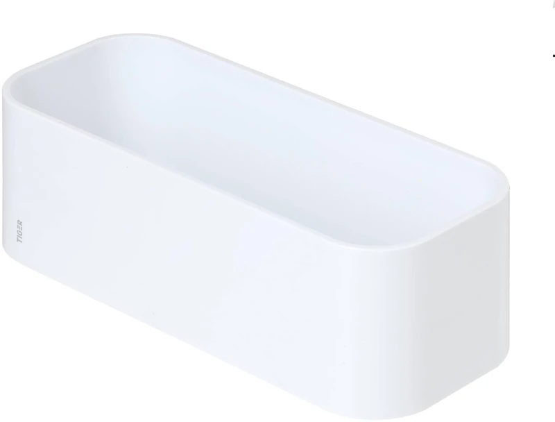 Tiger 2-Store Wall Tray/Shower Basket, ABS, White