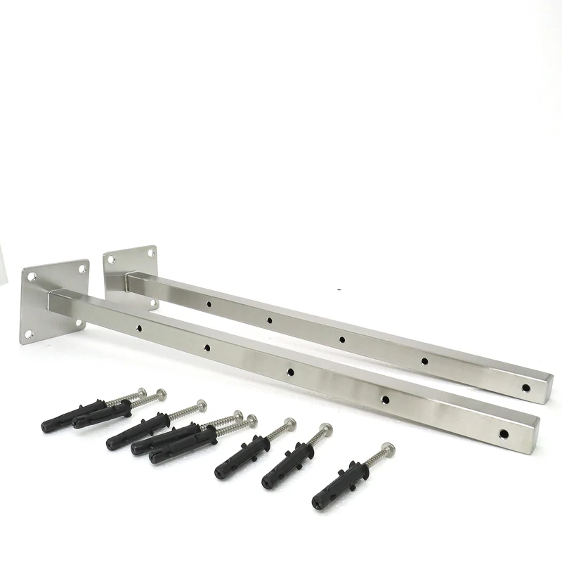 INOXLM Wall mounted clothes rack arms made in Italy stainless steel