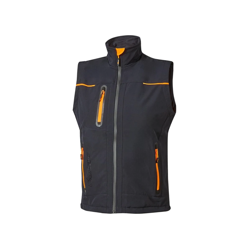 U-POWER | Gilet da Lavoro Uomo con Zip UNIVERSE, in Softshell, Impermeabile, Traspirante e Antivento, 96% poliestere 4% spandex