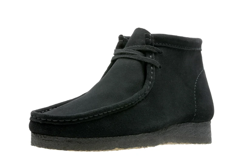 Clarks Men's Wallabee Boot Chukka, Black Suede, 7 UK - Image 1