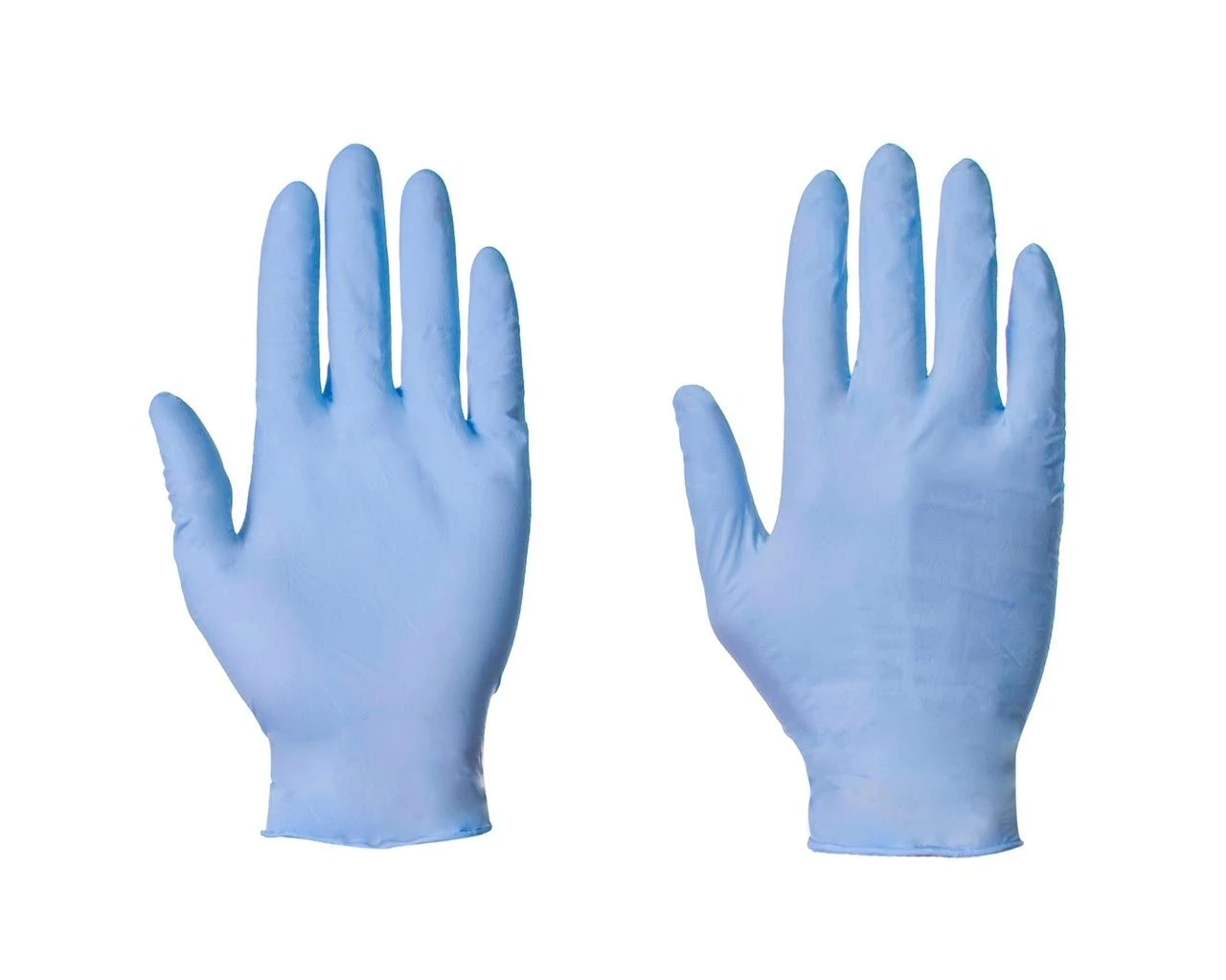 100 (1 Box) x Blue Nitrile (Latex & Powder Free) Gloves Disposable Food Medical etc. (Large)