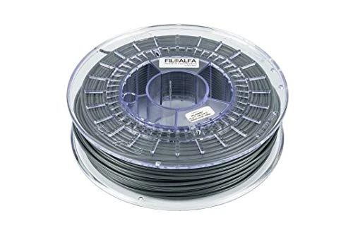 FiloAlfa Filament - PLA/PLA AlfaPlus for 3D Printers - 1.75mm - 700g (Grey, PLA)