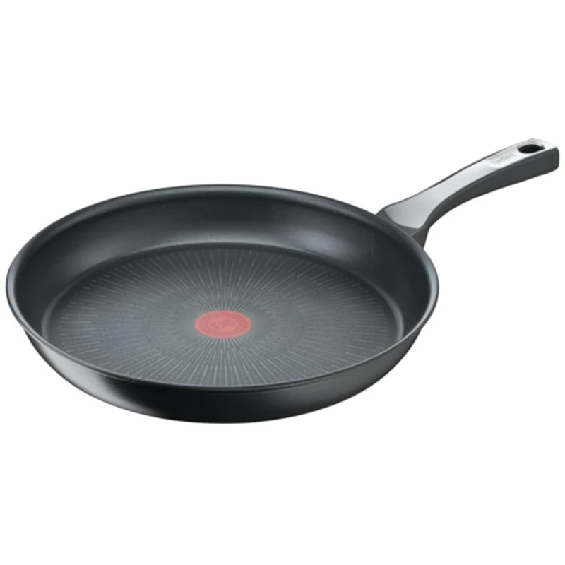 Tefal Unlimited On, Premium Cookware, 32 cm Frying Pan, UK's Long Lasting Non-Stick, Heat Indicator, Induction Hob Compatible, Dishwasher Safe, Aluminium, Black, G25908AZ