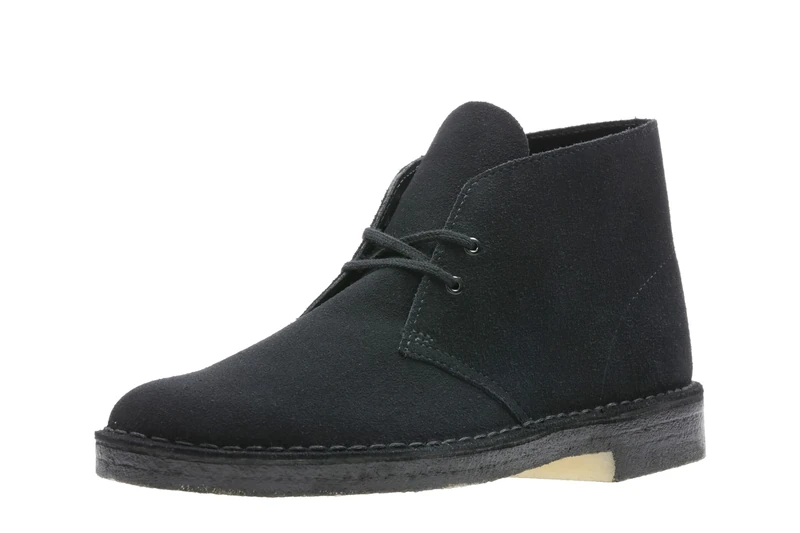 Clarks Men's Desert Chukka Boot, Black Suede 1, 7 UK
