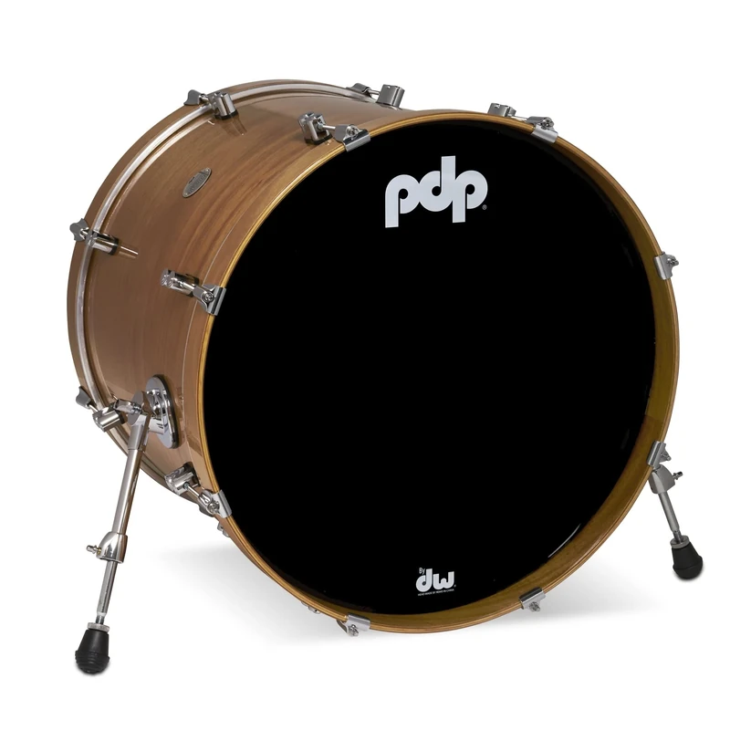 PDP Concept Maple Bass Drum, 22" x 18", Natural Honey Mahogany, Exotic