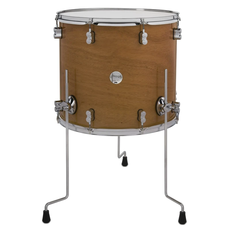 Pacific Drums Concept Maple Series Floor Tom, 18" x 16", Exotic Natural Honey Mahogany | Floor tom with all-Maple shells with an exotic veneer
