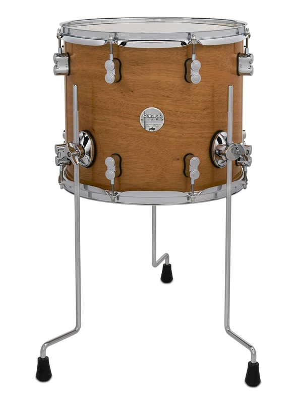 Pacific Drums Concept Maple Series Floor Tom, 14" x 12", Exotic Natural Honey Mahogany | Floor tom with all-Maple shells with an exotic veneer.