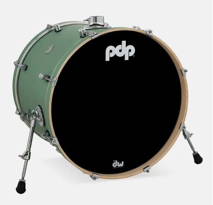 Pacific Drums Concept Maple Bass Drum, 22" x 18",Satin Seafoam Finish Ply