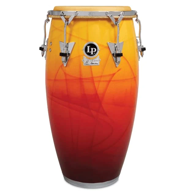Latin Percussion Conga Eddie Montalvo Signature Fibreglass Conga 11 3/4 Inch LP259-1EM Original Graphic Finish Chrome Hardware