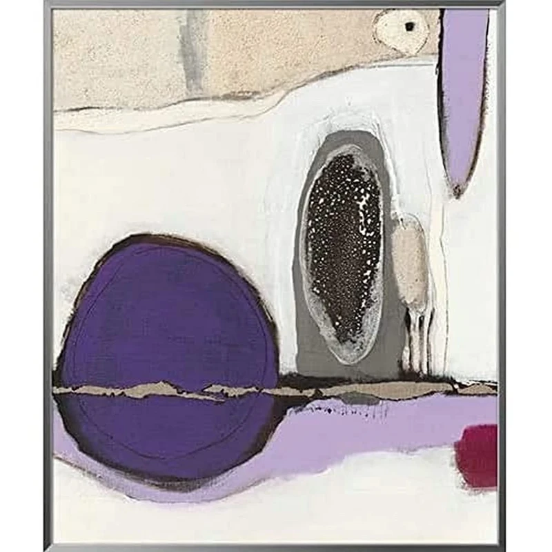 International Graphics - Framed art print - Mechtild, Runde-Witjes - ''Laut und Leise II''- 51 x 61 cm - Frame Color: Pearl Mercury - Series ATHOS