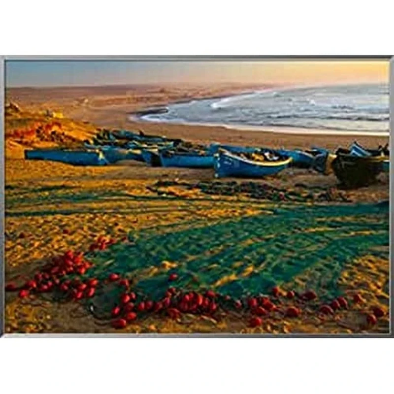 International Graphics - Framed art print - Nicolas, Bialylew - ''Maroc''- 71 x 51 cm - Frame Color: Pearl Mercury - Series ATHOS