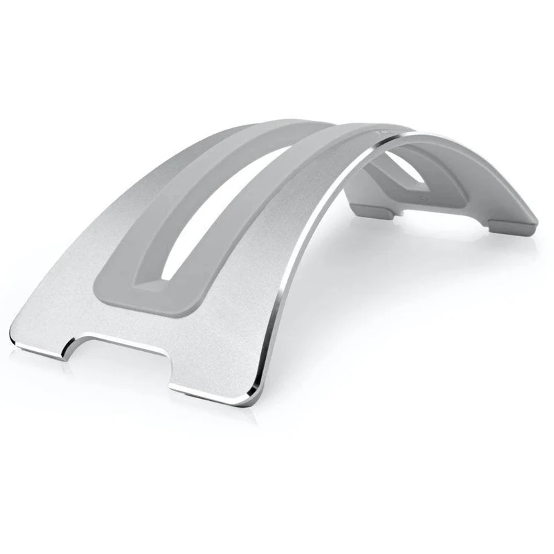 Twelve South BookArc for MacBook | Space-saving vertical stand to organize work & home office for Apple MacBooks, *Now compatible with M1 MacBooks* (silver) - Image 1