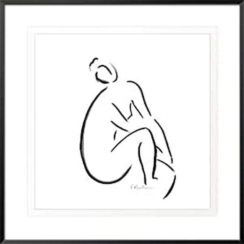 International Graphics - Framed art print - Frédérique, Marteau - ''Florence''- 51 x 51 cm - Frame Color: Black - Series ATHOS