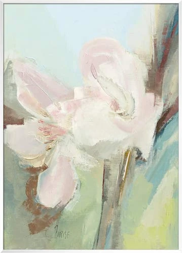 International Graphics - Framed art print - Chantal, Parise - ''Fleurs Printanières II''- 51 x 71 cm - Frame Color: White - Series ATHOS