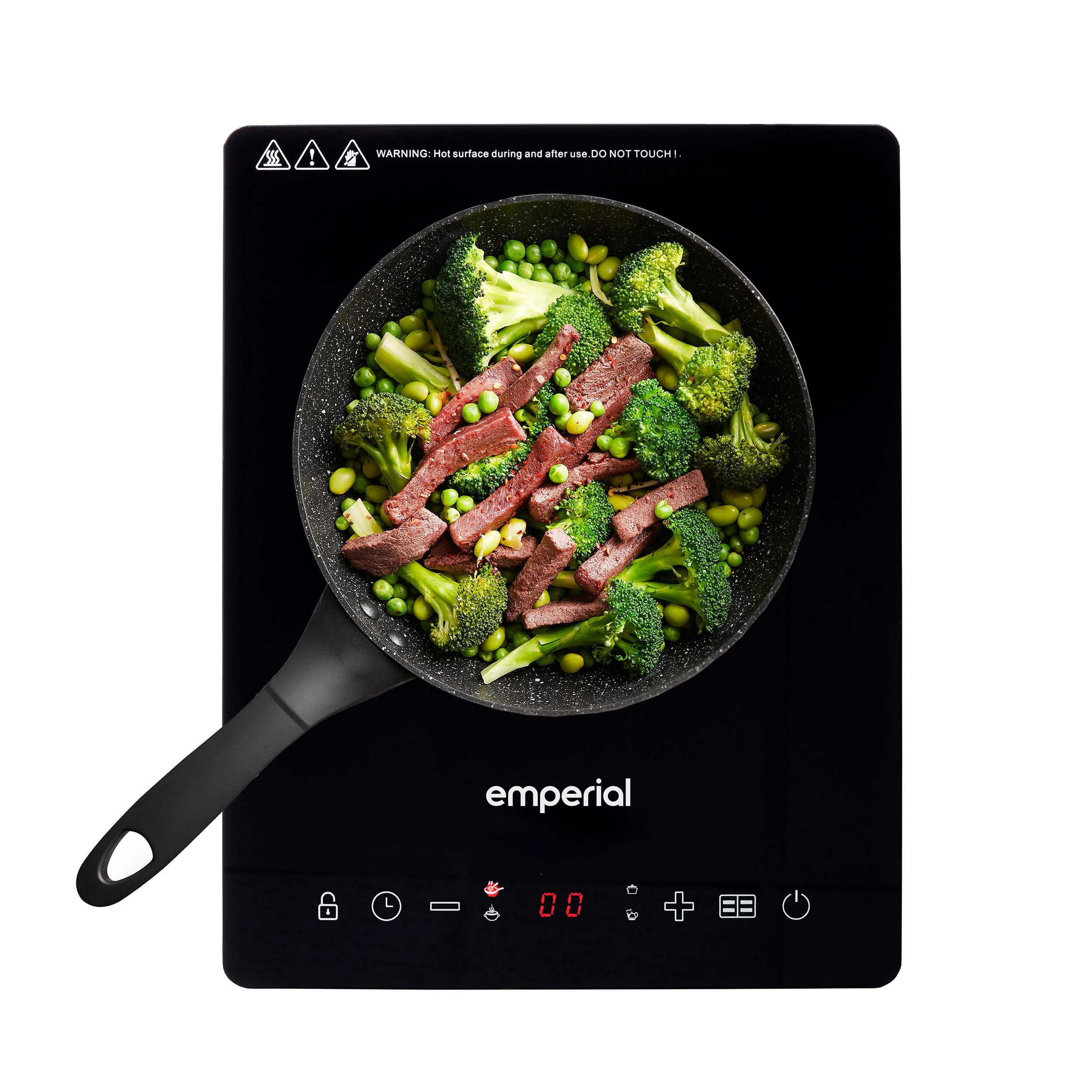 Emperial Single Induction Hob Portable Digital Cooktop Electric Hot Plate with Touch Control 2000W