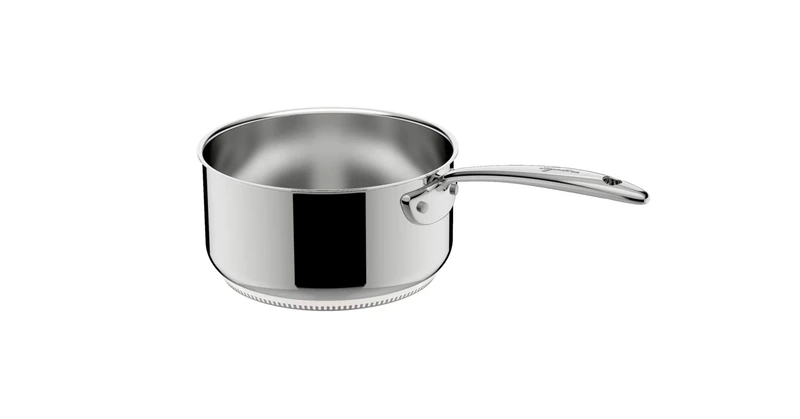 Lagostina ACCADEMIA LAGOFUSION 01116031118 Saucepan 18 cm (2.2 L) Stainless Steel 18/10 Suitable for All Heat Sources Including Induction Robust Riveted Handle