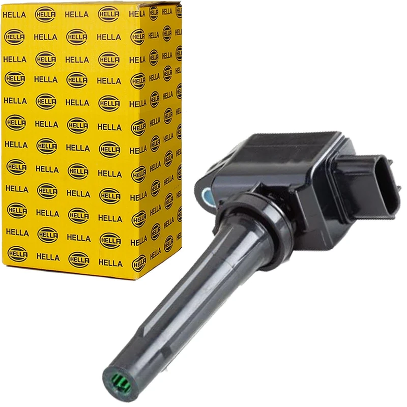 HELLA 5DA 358 057-591 Ignition Coil - 4-pin connector - Flush-Fitting Pencil Ignition Coils - Bolted