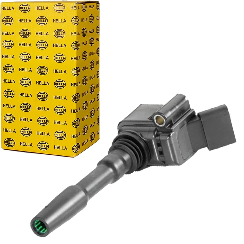 HELLA 5DA 358 057-501 Ignition Coil - 4-pin connector - Flush-Fitting Pencil Ignition Coils - Bolted - Image 1