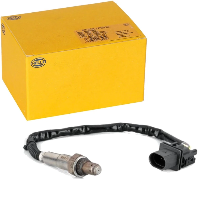 HELLA 6PA 358 103-141 Lambda Sensor - 6-pin connector - Cable: 292mm - with add-on material