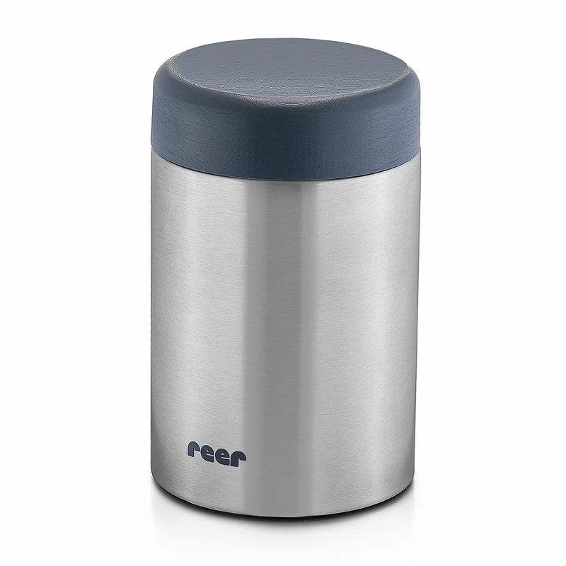 Reer PURE stainless steel warming box for baby food, 300 ml, silver 90408 W