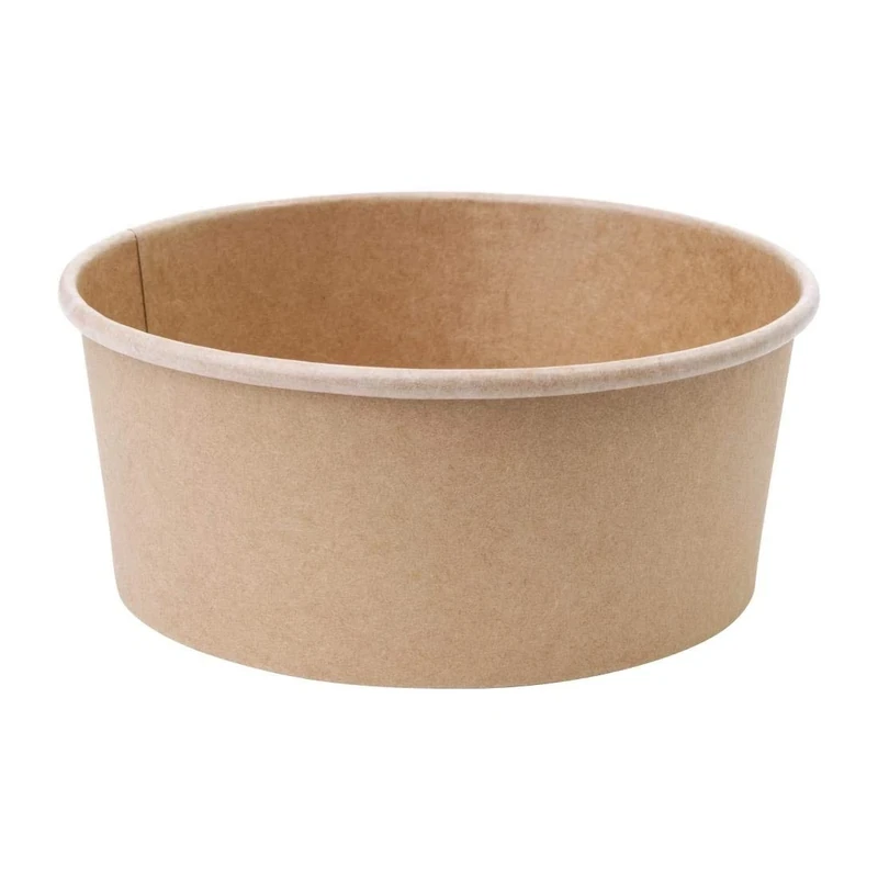 Fiesta Compostable Round Kraft Salad Bowl - 500ml 18oz (Pack 300)