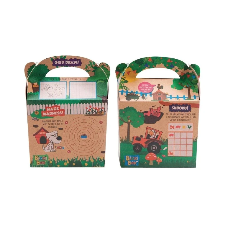 Craftis Childrens Kraft Meal Boxes (Pet & Farm) (Pack 200)