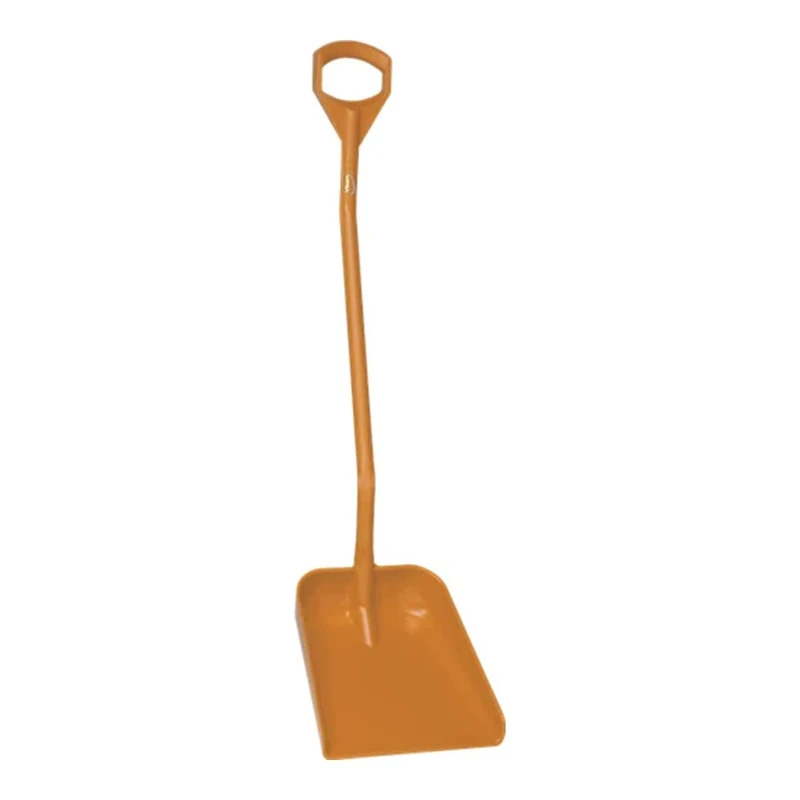 Vikan Hygiene 56017 Ergonomic Shovel, Orange, Handle 131 cm, 38 x 34 cm /1
