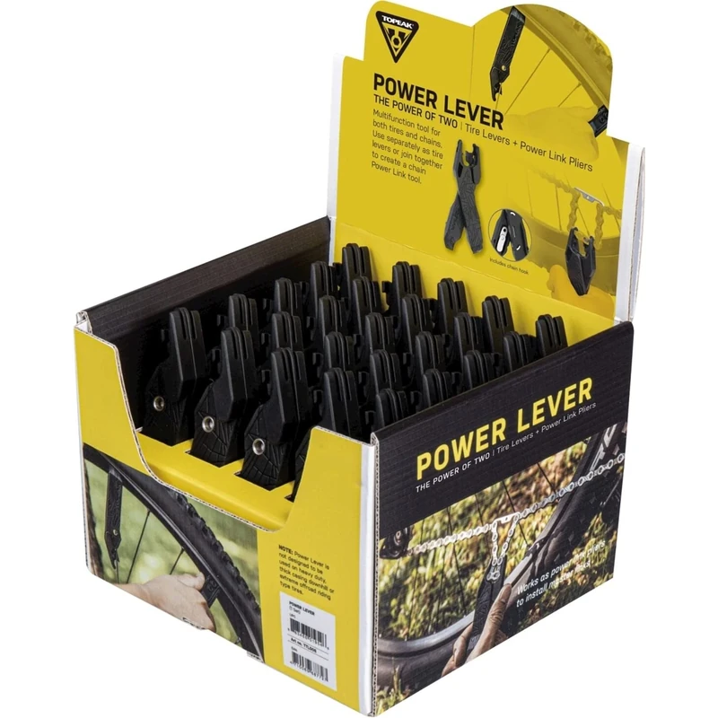 Topeak Power Lever-Counter Display Box (25 Pieces) Unisex Adult Tool, Black, One Size