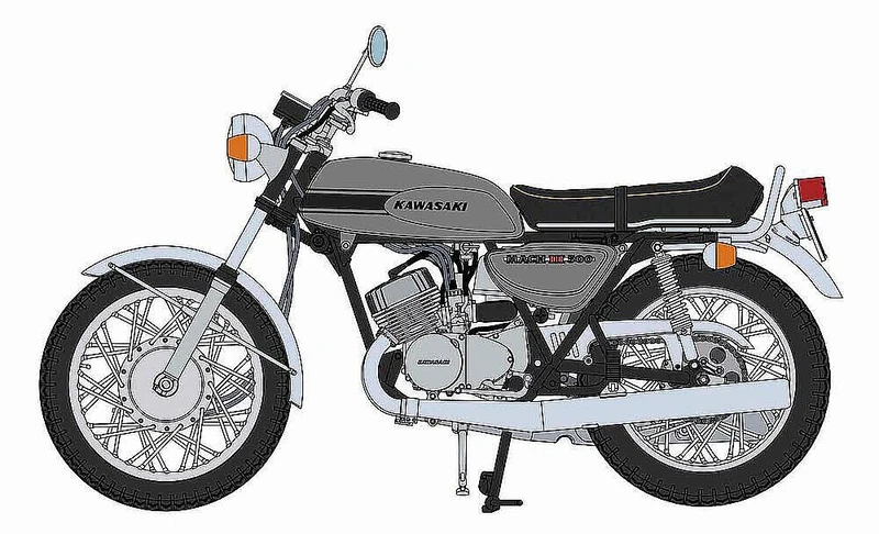 Hasegawa 1:12 Kawasaki 500-SS/Mach III (H1)