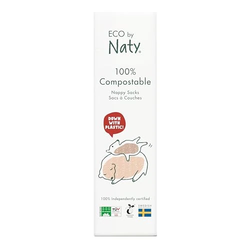 Eco by Naty, Ecological Disposal Bags, Pack of 50 Pieces, 100% Compostable Parent