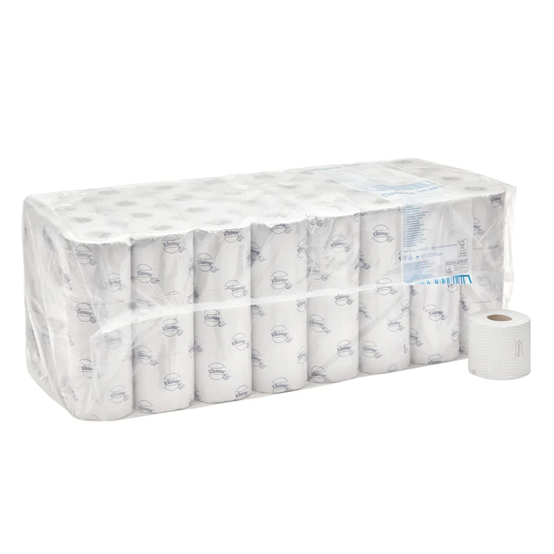 Kleenex Toilet Paper 8438 – 2-Ply FSC Certified Bathroom Tissue for Hygienic Use, 96 Packs x 250 Sheets (24,000 Sheets Total)