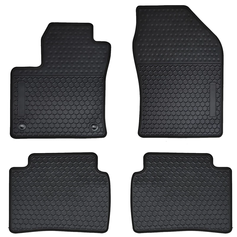 Megiteller Car Floor Mats Custom Fit for Toyota Prius 2016 2017 2018 2019 2020 2021 2022/2017-2022 Toyota Prius Prime Odorless Washable Heavy Duty Rubber (All Weather) Floor Liners Set Black