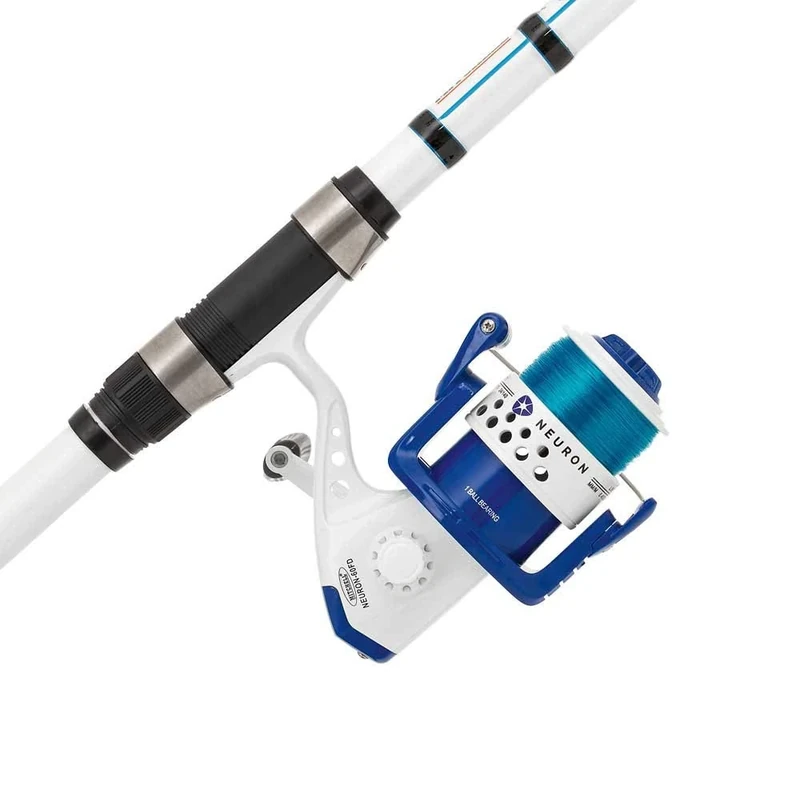 Mitchell Neuron Surf Combo Ready to fish setup with line, Fishing Rod and Reel Combo, Spinning Combos, Sea - Surfcasting Fishing, Mackerel, Cod, Bass and Pollack, Unisex, Assorted, 100-200g| 4.20m