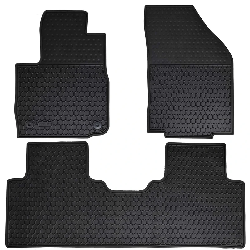 Megiteller Car Floor Mats Custom Fit for Chevrolet Chevy Equinox 2018 2019 2020 Odorless Washable Heavy Duty Rubber (All Weather) Floor Liners Front and Rear Row Set Black