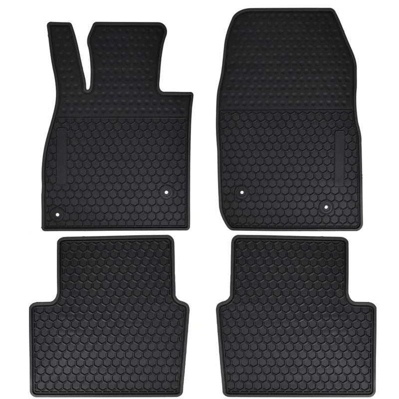 Megiteller Car Floor Mats Custom Fit for Mazda 6 2023 2022 2021 2020 2019 2018 2017 2016 2015 2014 Odorless Washable Heavy Duty Rubber (All Weather) Floor Liners Front and Rear Row Set Black