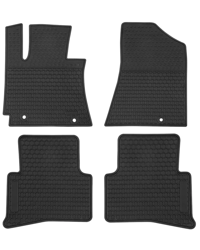 Megiteller Car Floor Mats Custom Fit for Hyundai Tucson 2023 2022 2021 2020 2019 2018 2017 2016 Odorless Washable Heavy Duty Rubber (All Weather) Floor Liners Set Black