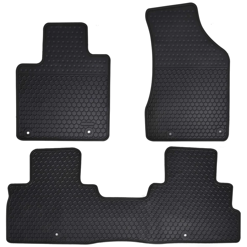 Megiteller Car Floor Mats Custom Fit for Nissan Murano 2015 2016 2017 2018 2019 Odorless Washable Heavy Duty Rubber (All Weather) Floor Liners Front and Rear Row Set Black