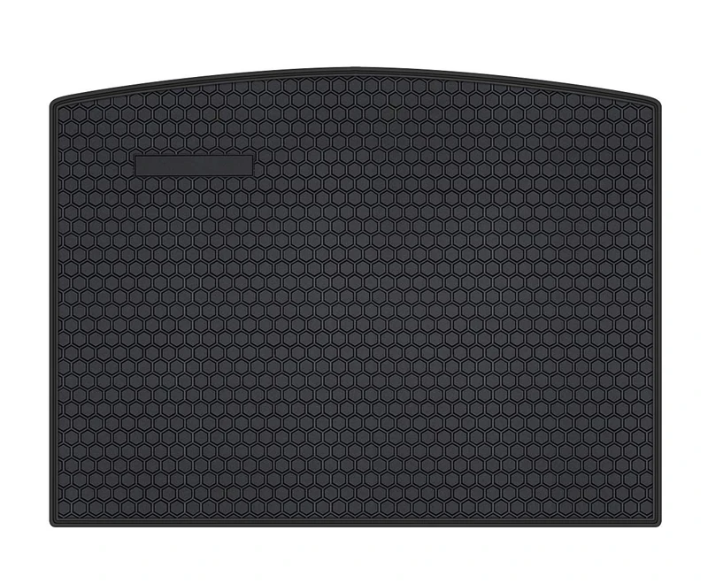 Megiteller Car Rubber Cargo Mat Liner Custom Fit for Volkswagen Tiguan 2018 2019 2020 2021 2022 2023 2024 Odorless Washable Heavy Duty Anti-Slip All Weather Protection Car Trunk Cargo Mat Black