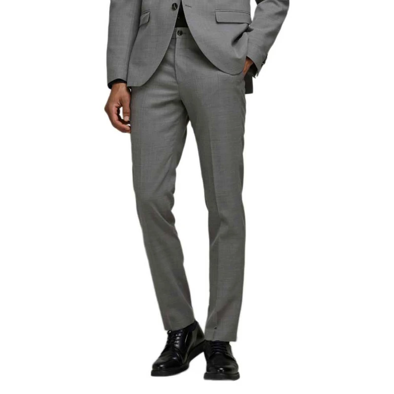 Jack & Jones Men's Jprsolaris Trouser Noos Suit Pants, Light Grey Mix, 46W UK