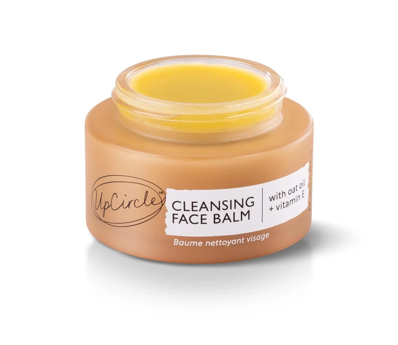UpCircle Cleansing Face Balm with Apricot 55ml - Natural Cleanser To Remove Makeup, Including Waterproof Mascara + Clear Blackheads - Sea Buckthorn, Oat + Rosemary Oil - Vegan + Cruelty-Free