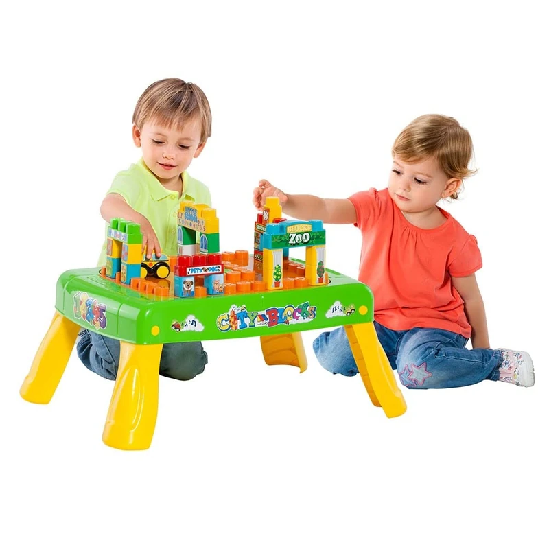 M MOLTO Molto Block Table with Electronic Car Set