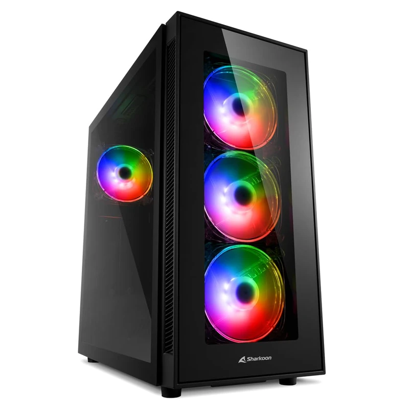 Sharkoon TG5 Pro RGB ATX Black Mid Tower Case